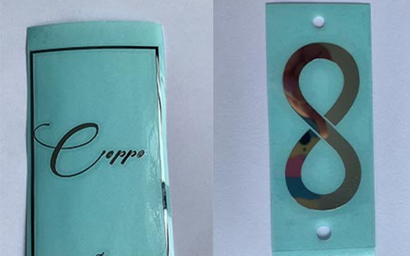 How are ultra-thin metal label detachable stickers made?