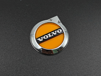 Nickel car key emblem