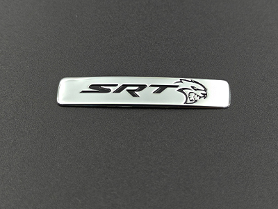 Automotive nickel metal emblem